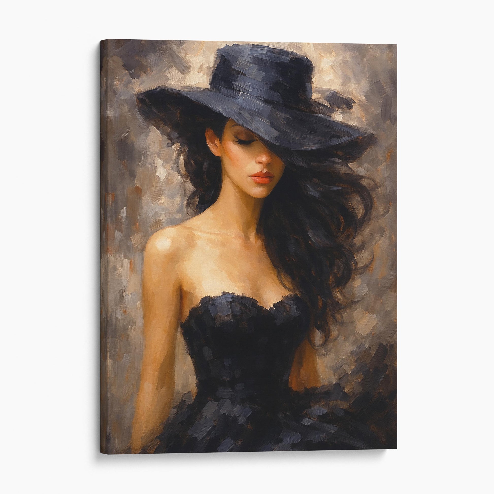 The Woman In The Black Dress Canvas Wall Art Prints – Big Canvas Art Prints