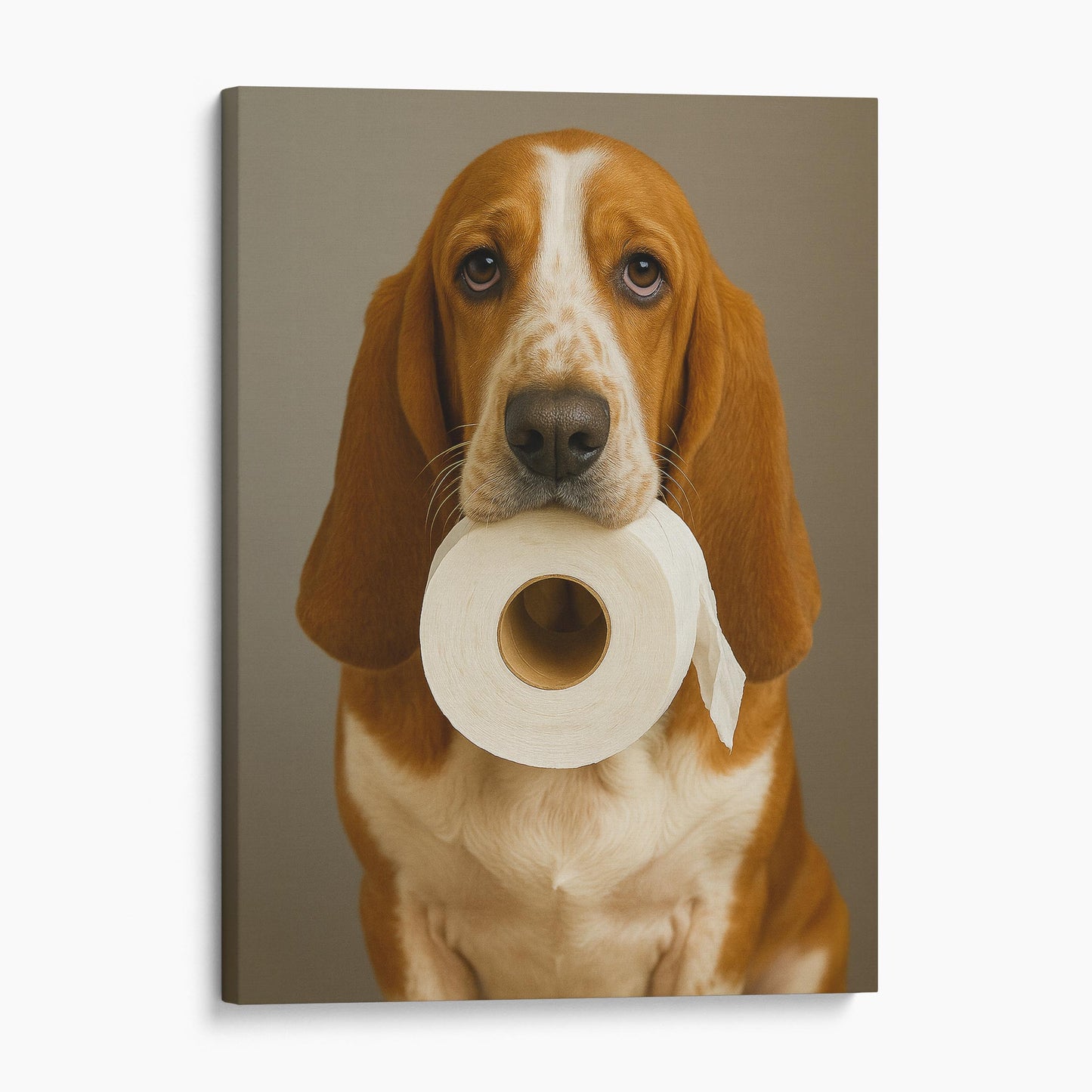 Basset Hound Dog Toilet Paper