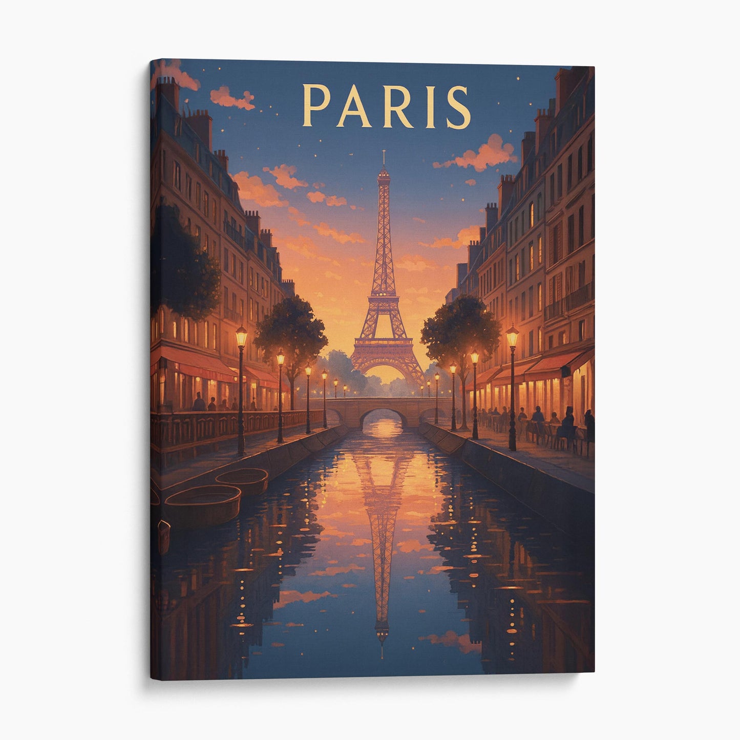 Paris France Vintage Travel Poster