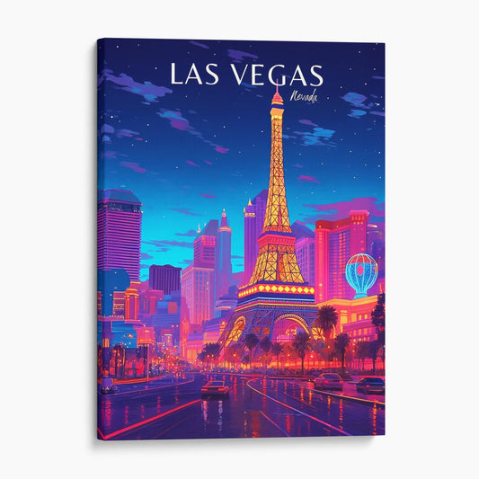 Las Vegas Vintage Travel Poster