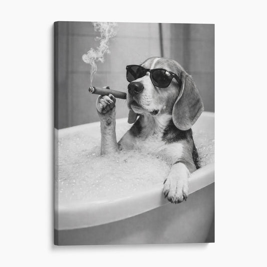 Beagle Dog Bathtub Cigar
