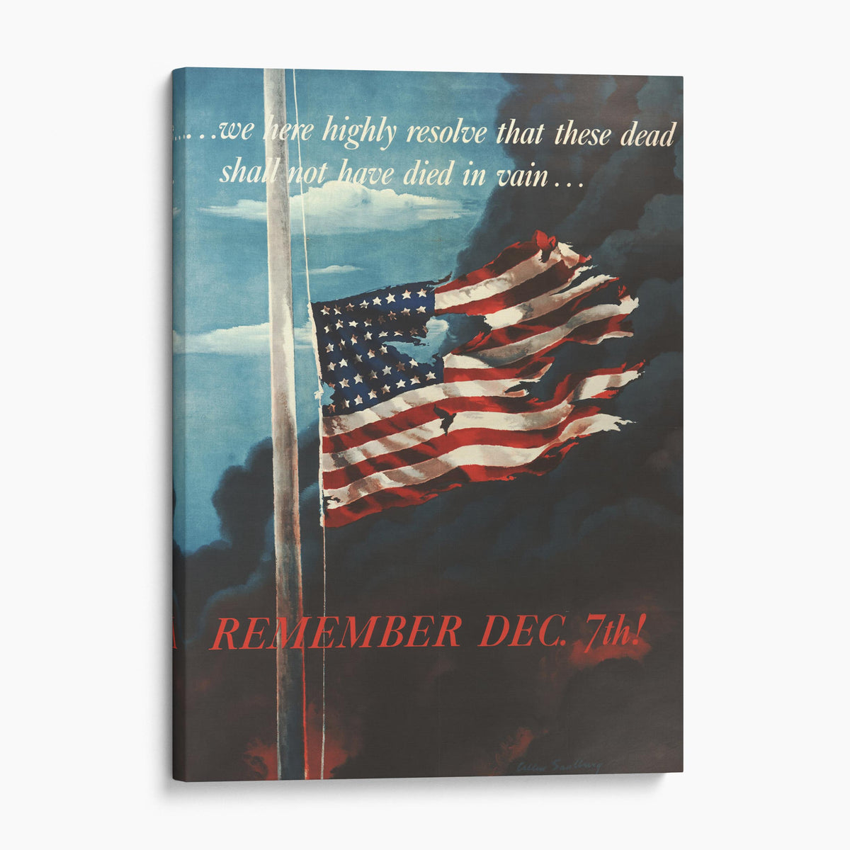 Remember December 7th Pearl Harbor Poster