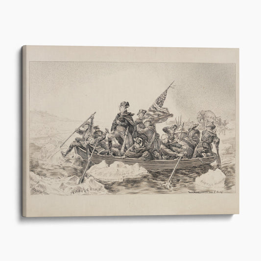 Theodore Roosevelt as Washington Crossing The Delaware
