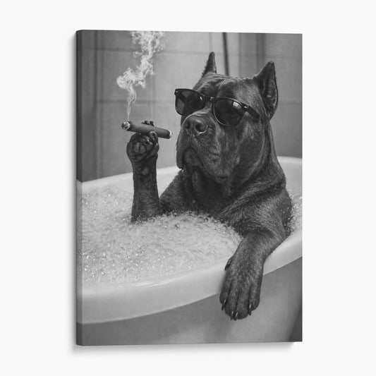 Cane Corso Dog Bathtub Cigar