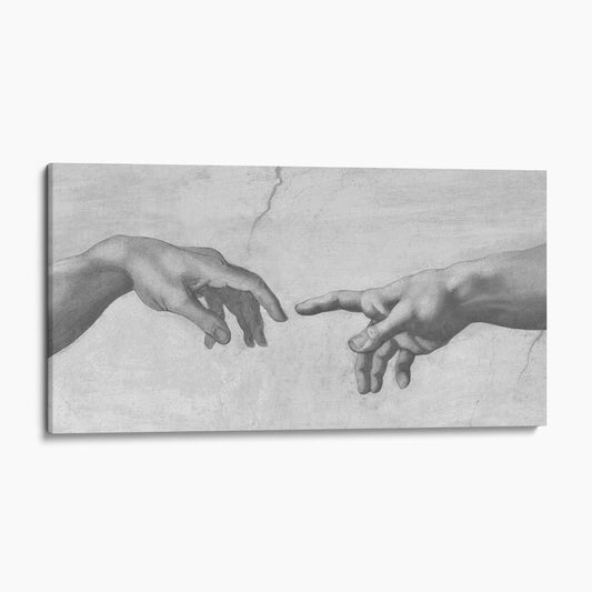 The Hands of God and Adam - The Creation of Adam by Michelangelo