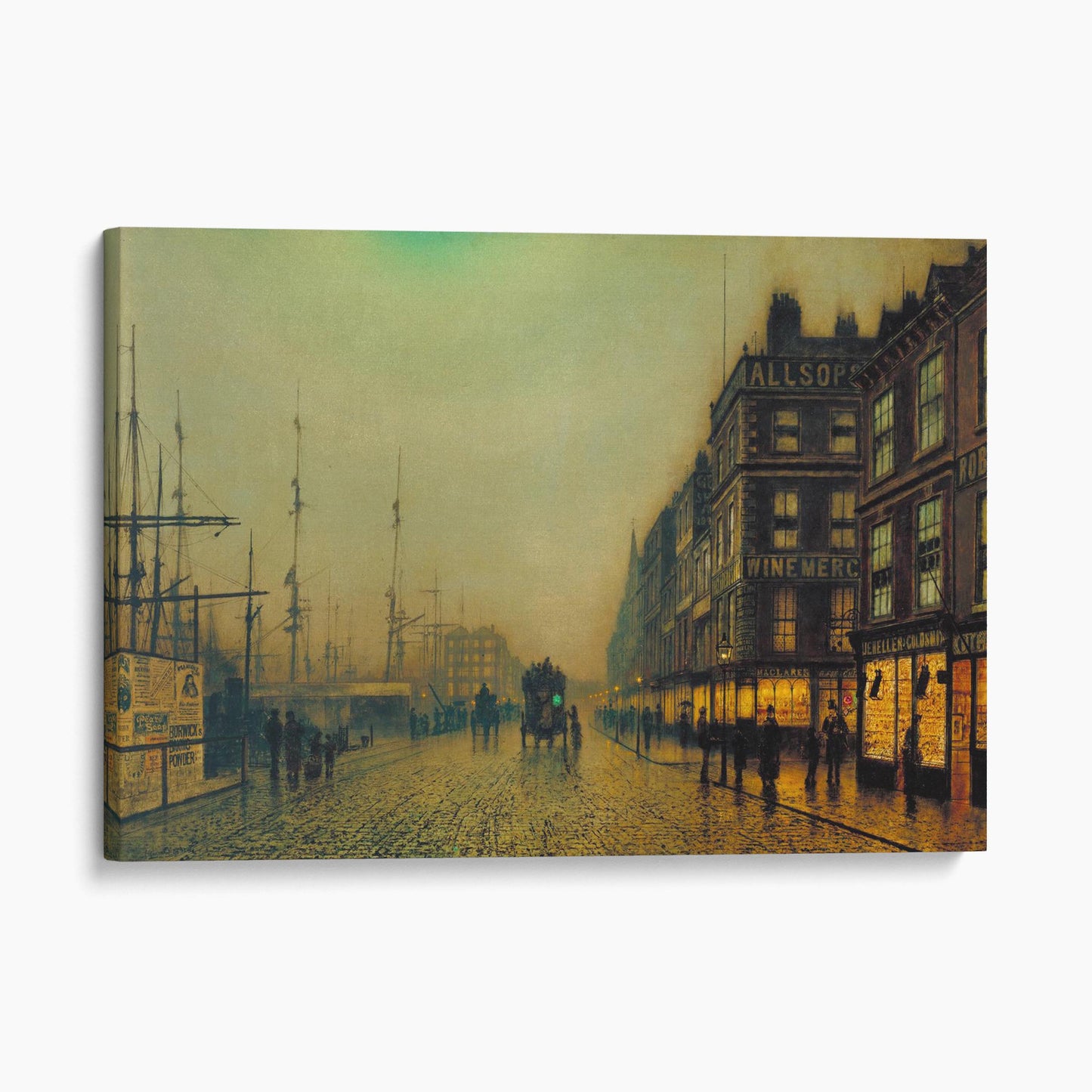 Liverpool Quay by Moonlight (1887) - John Atkinson Grimshaw