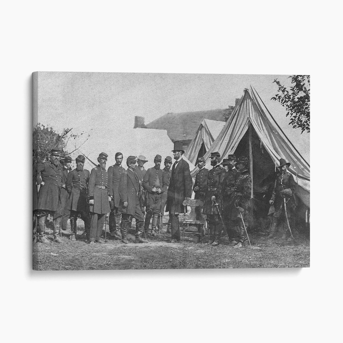 President Lincoln meets with the Union Army - Civil War, 1862