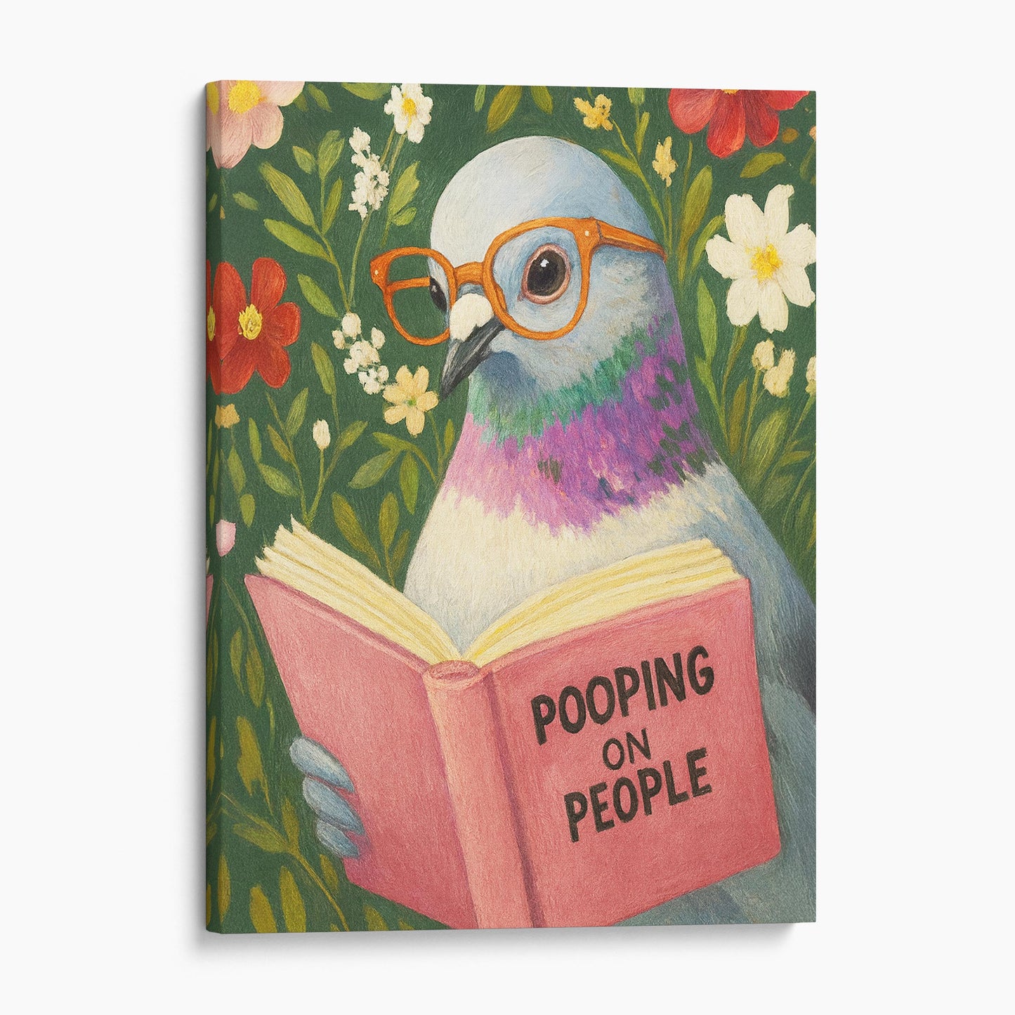 Pigeon Reading Pooping On People Book