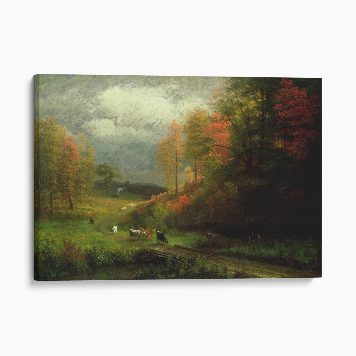 Rainy Day in Autumn, Massachusetts (1857) - Albert Bierstadt