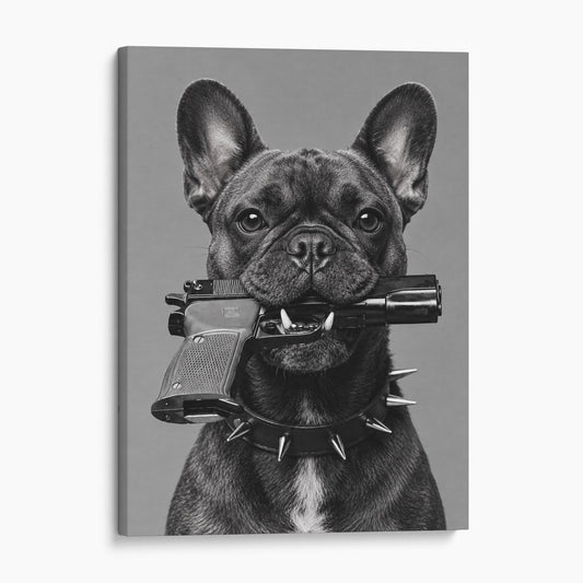 French Bulldog Gun In Mouth