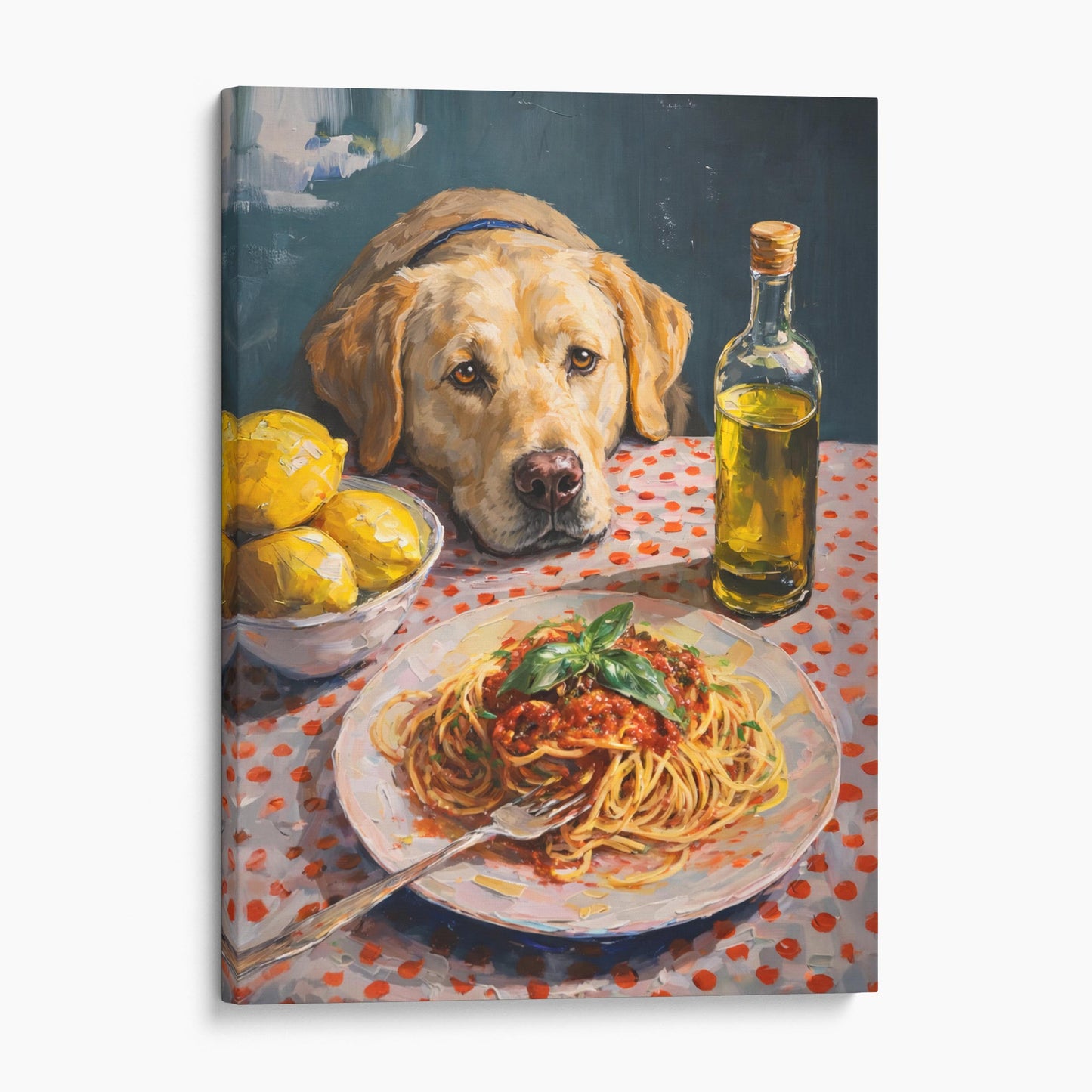 Yellow Labrador Retriever Dog Pasta