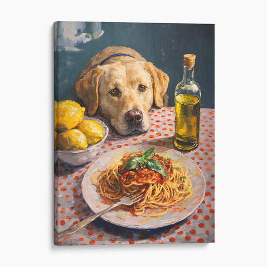 Yellow Labrador Retriever Dog Pasta