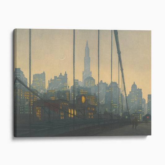 New York - Brooklyn Bridge (1927) by František Tavík Šimon