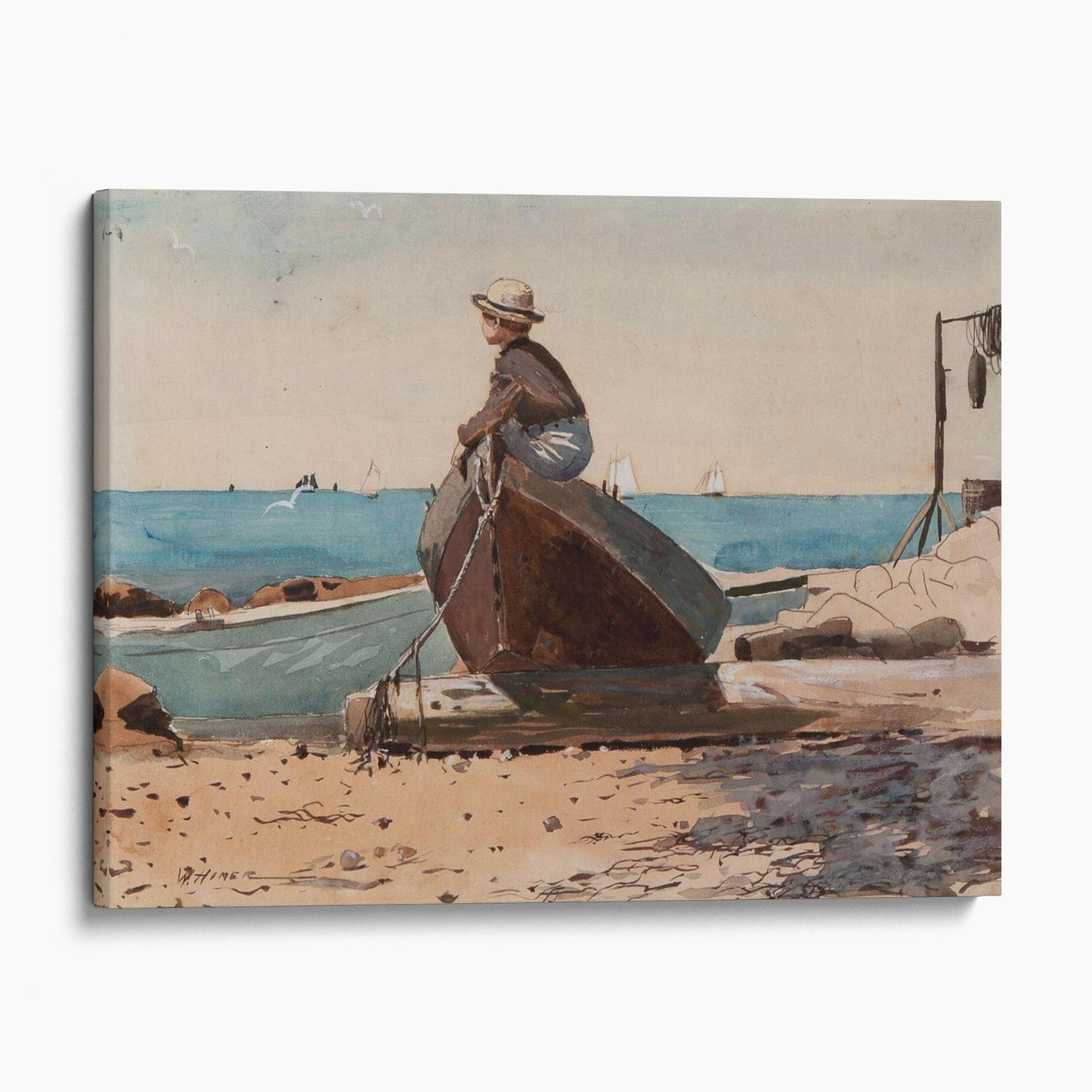 Waiting for Dad by Winslow Homer