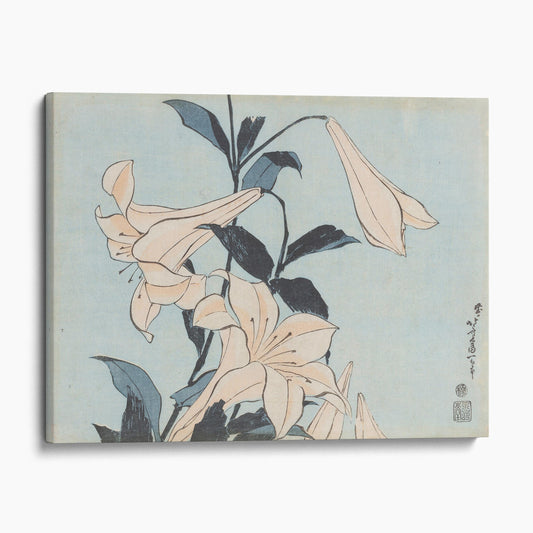 Lilies 1830 by Hokusai
