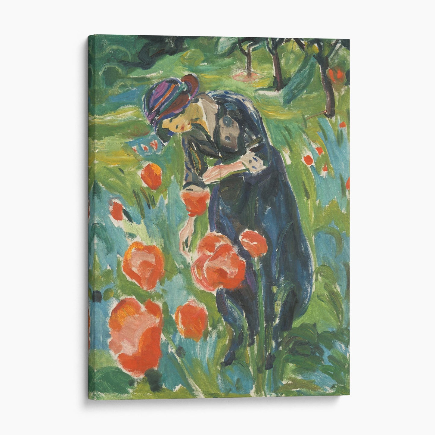 Woman with Poppies by Edvard Munch