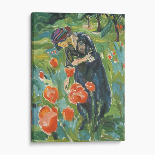 Woman with Poppies by Edvard Munch