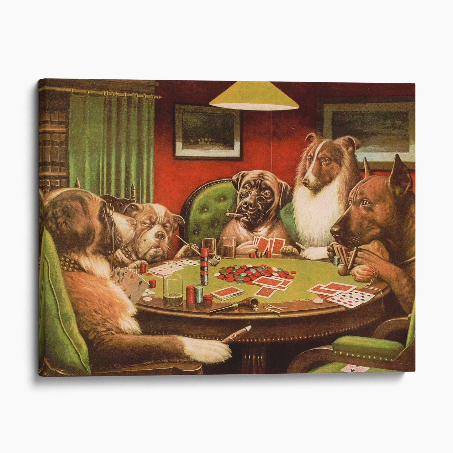 Dogs Playing Poker - A Bold Bluff