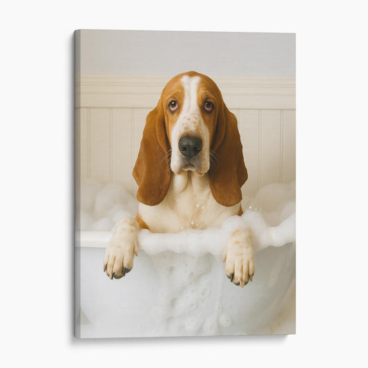 Basset Hound Dog Bubble Bath