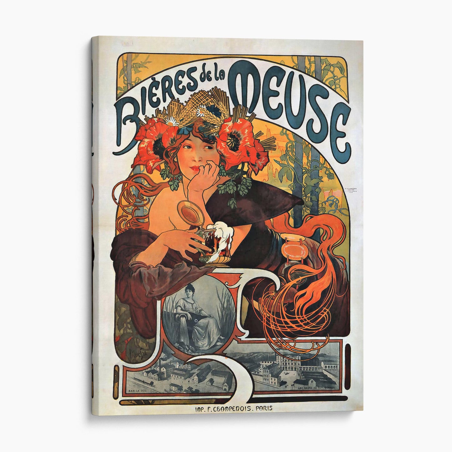 Bières de la Meuse 1897 by Alphonse Mucha
