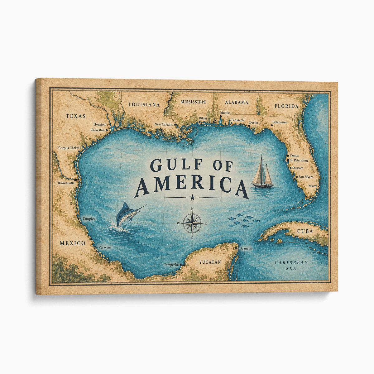 Gulf of America Map