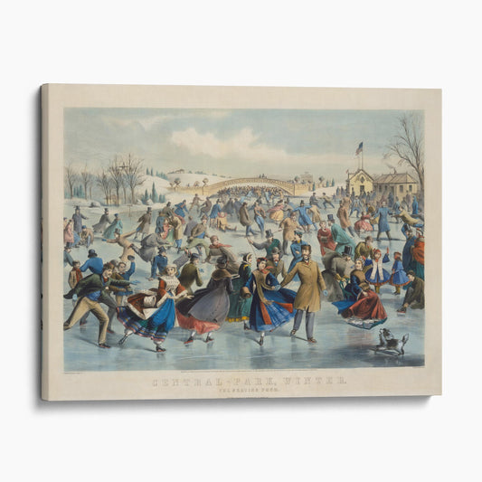 Central Park Winter "The Skating Pond" 1862 by Currier & Ives