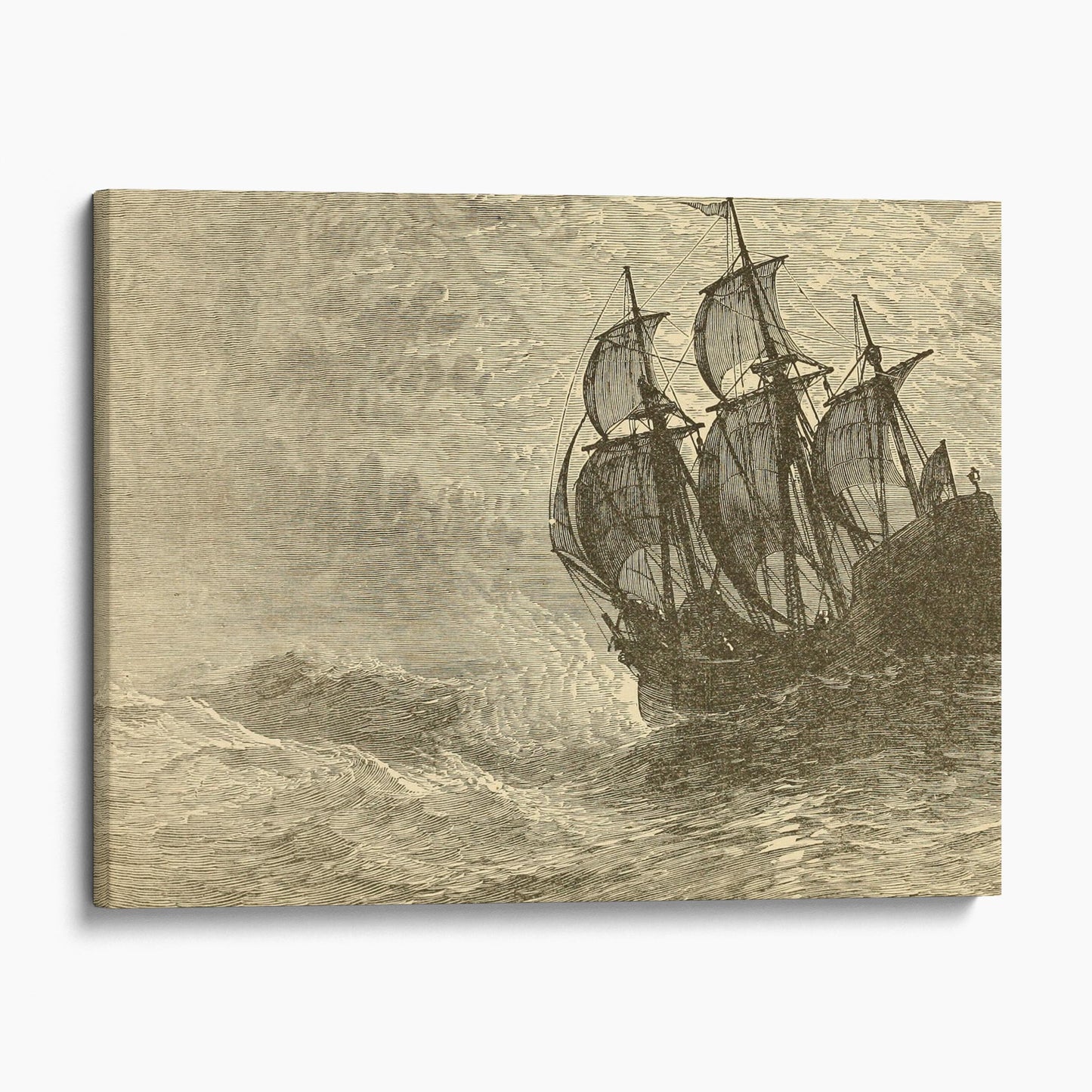 The Mayflower At Sea