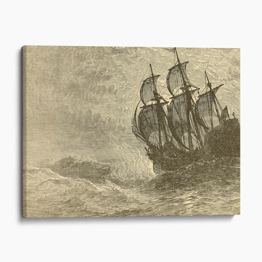 The Mayflower At Sea