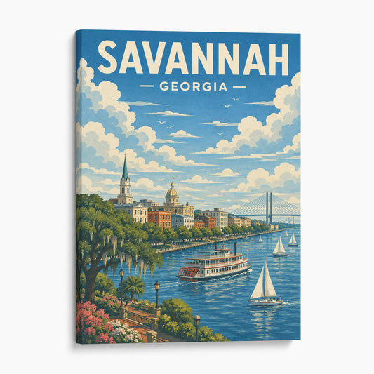 Savannah Georgia Travel Poster
