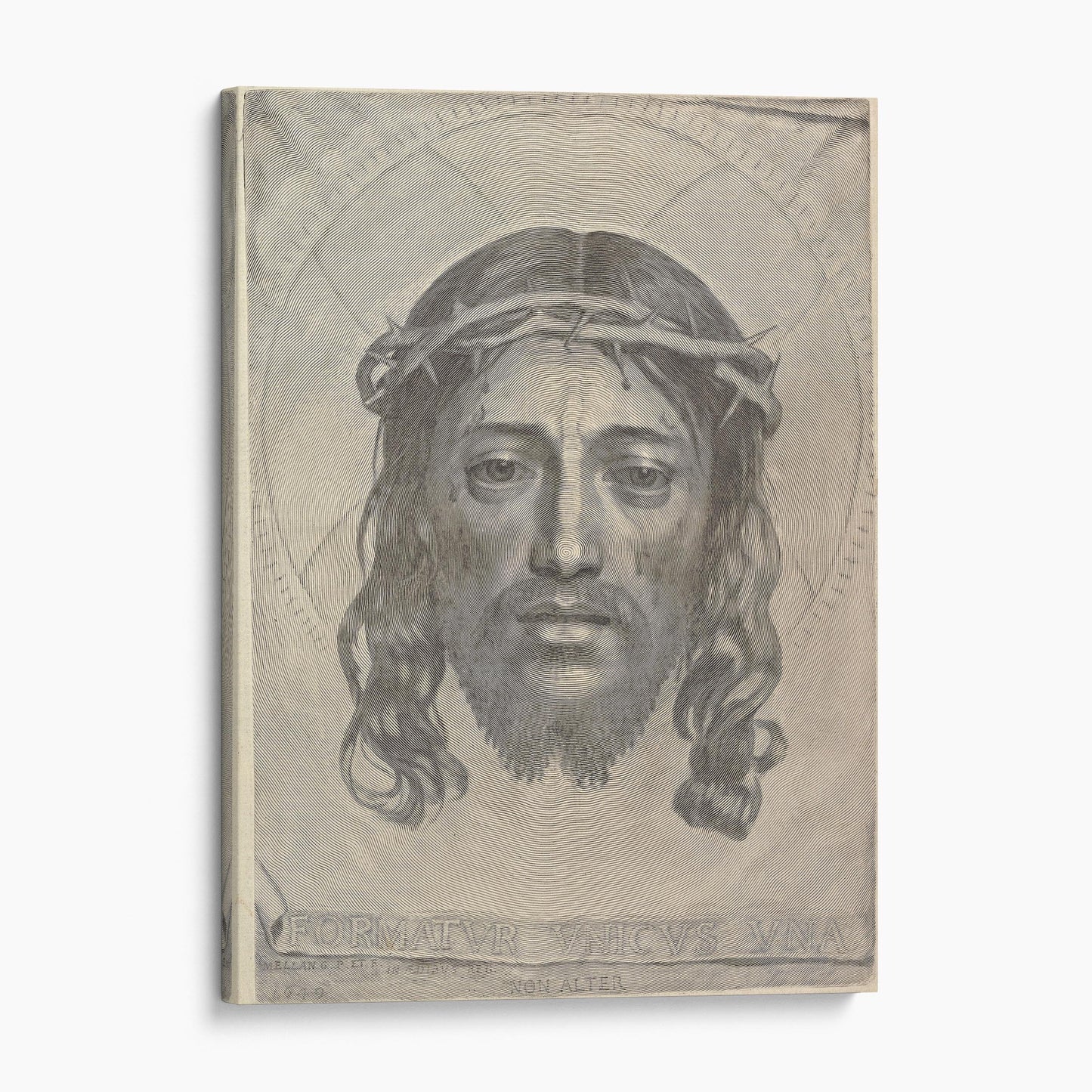 Face of Christ on St. Veronica's Cloth 1649 Claude Mellan