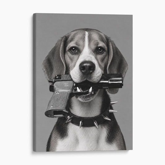 Beagle Gun In Mouth