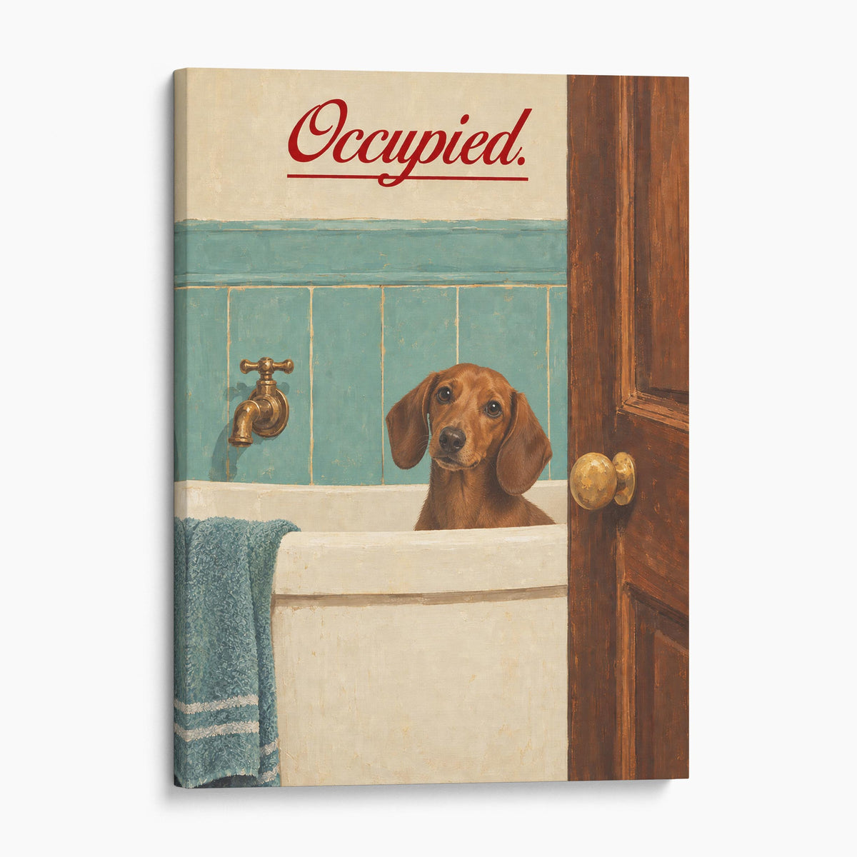 Occupied - Dachshund Bath Time