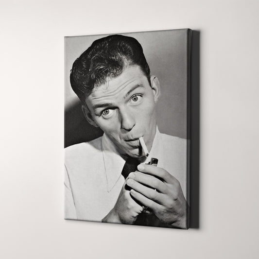 Frank Sinatra Smoking A Cigarette
