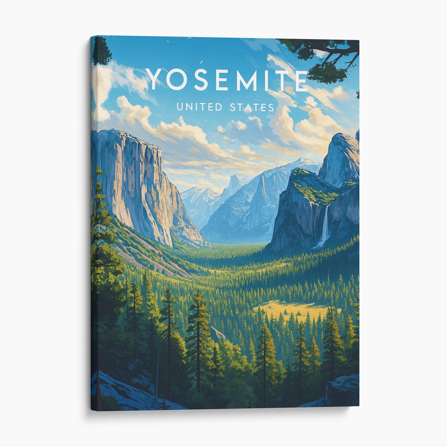Yosemite California Vintage Travel Poster