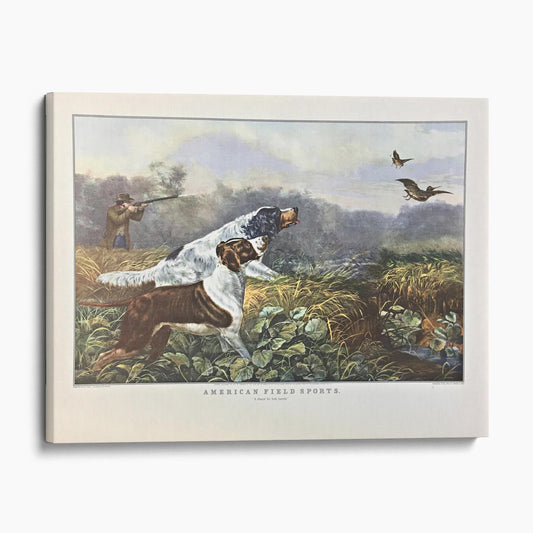 American Field Sports "A Chance for Both Barrels" by Currier & Ives 1857