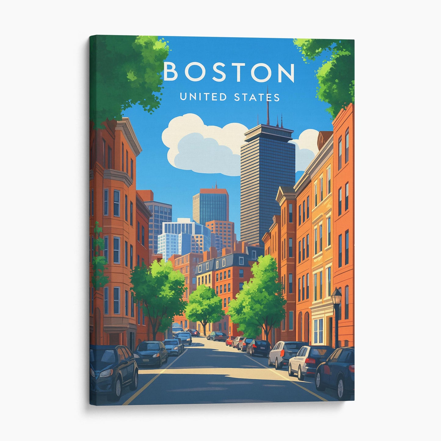 Boston Vintage Travel Poster