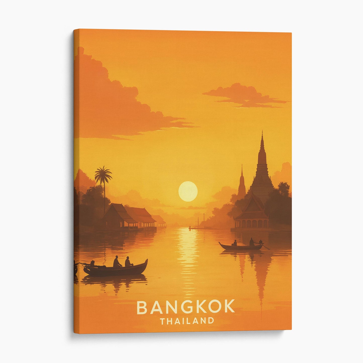 Bangkok Thailand Travel Poster