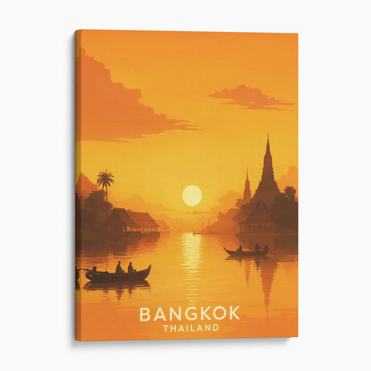 Bangkok Thailand Travel Poster