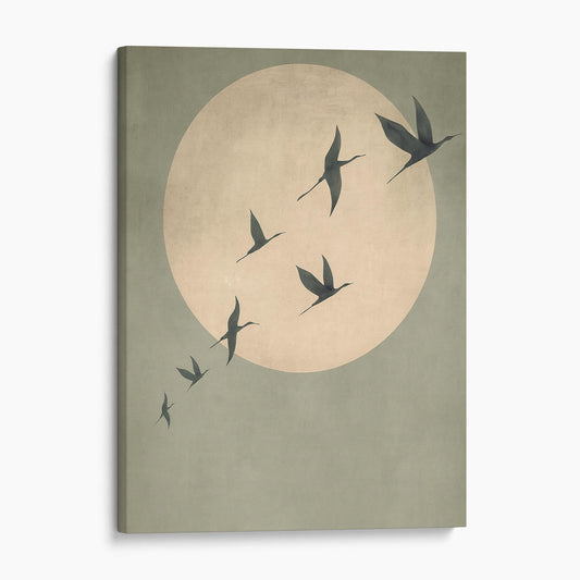 Birds Over Japandi Sun