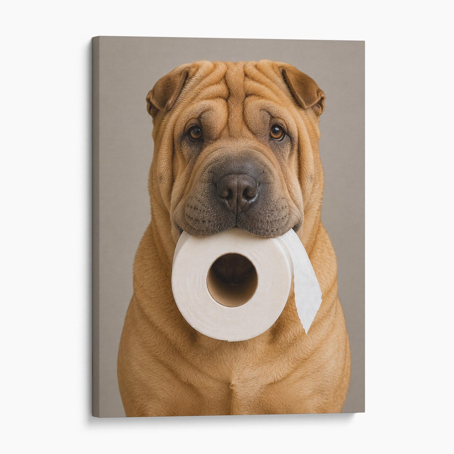 Chinese Shar-Pei Dog Toilet Paper