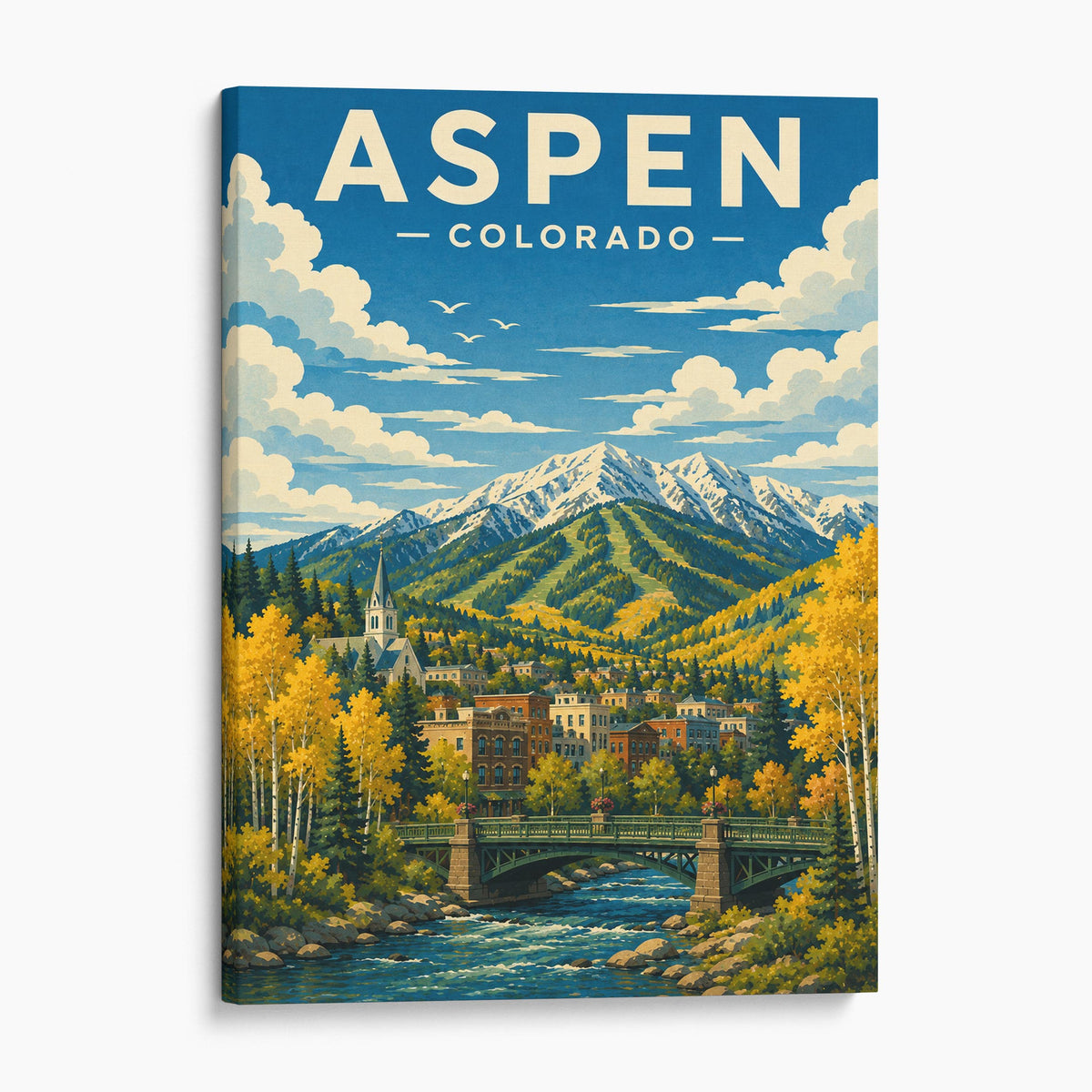 Aspen Colorado Travel Poster