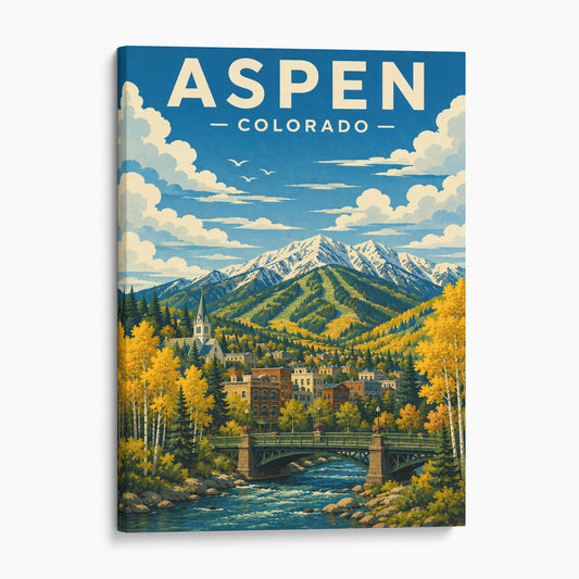 Aspen Colorado Travel Poster