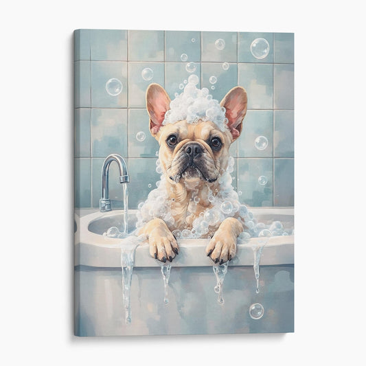 French Bulldog Bathtub Bubble Bath