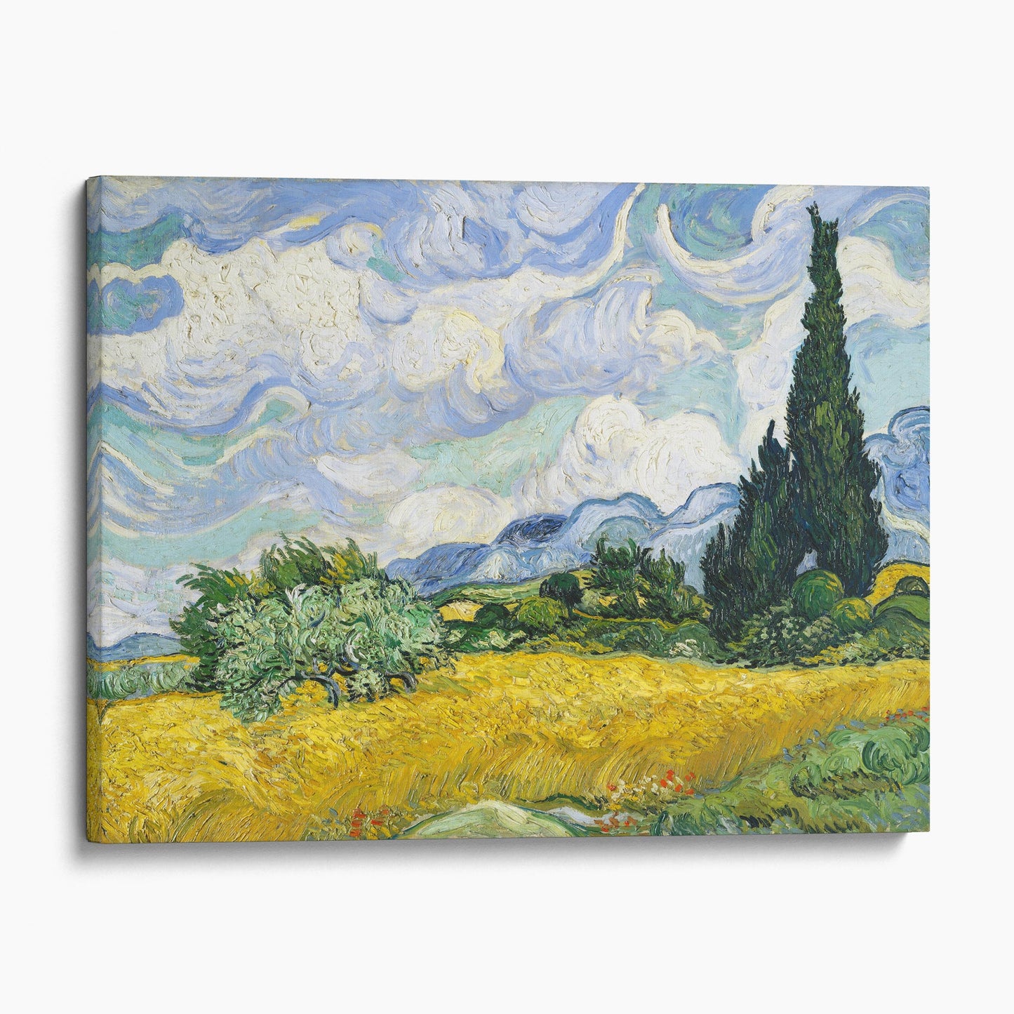 Wheat Field with Cypresses (1889) by Vincent Van Gogh