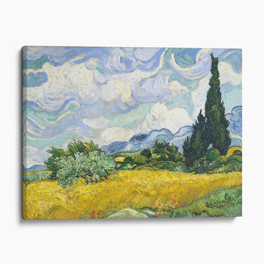 Wheat Field with Cypresses (1889) by Vincent Van Gogh