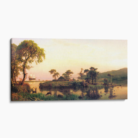 Gosnold at Cuttyhunk by Albert Bierstadt