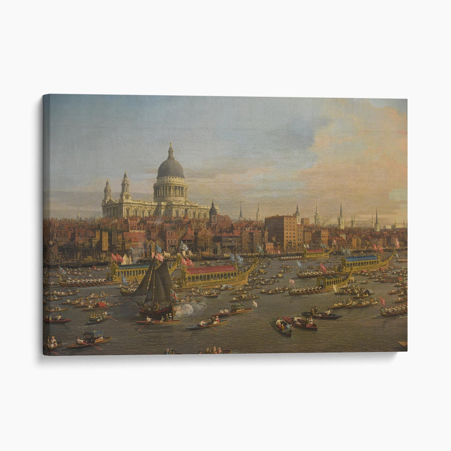 The River Thames with St. Paul's Cathedral on Lord Mayor's Day