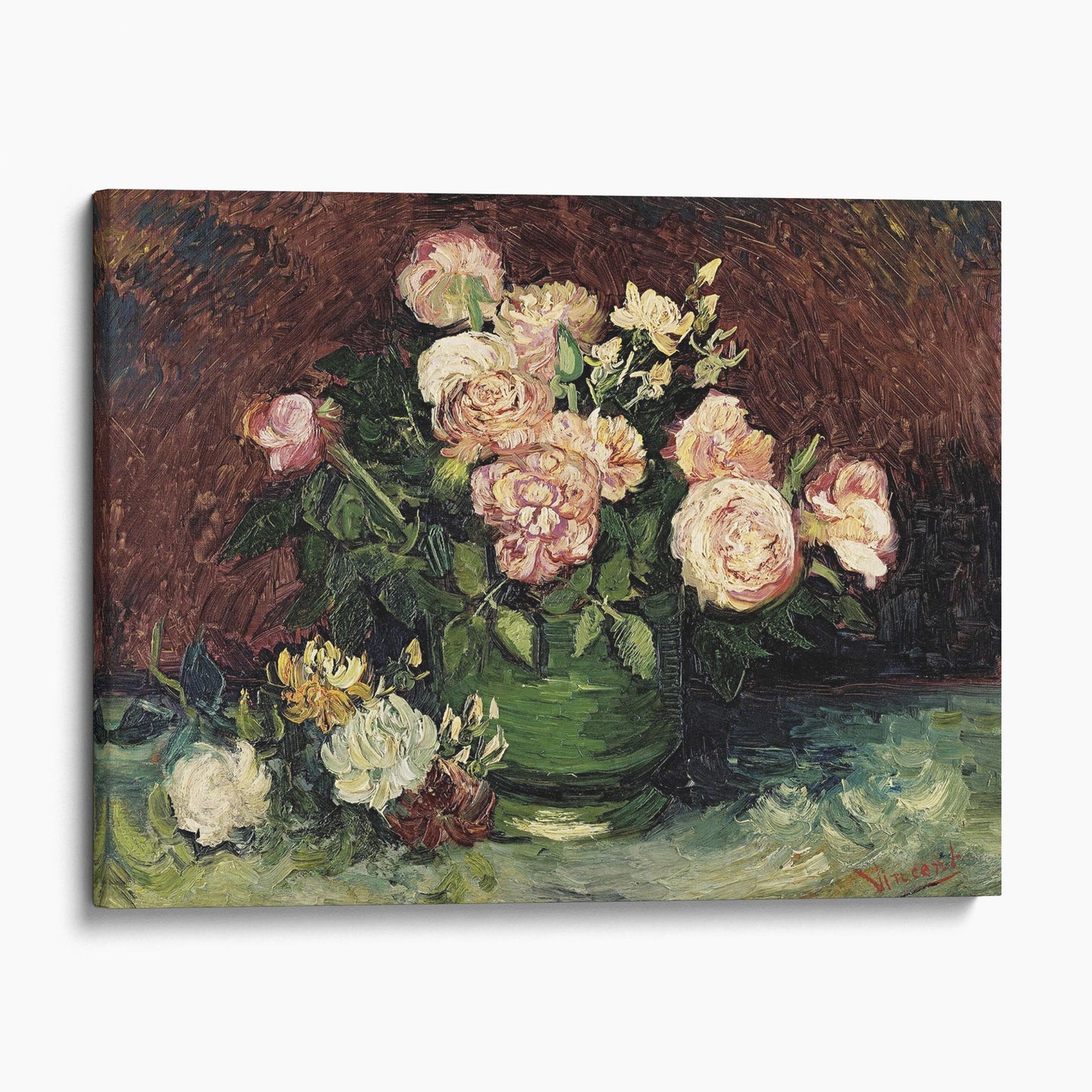 Roses and Peonies, 1886 by Vincent Van Gogh