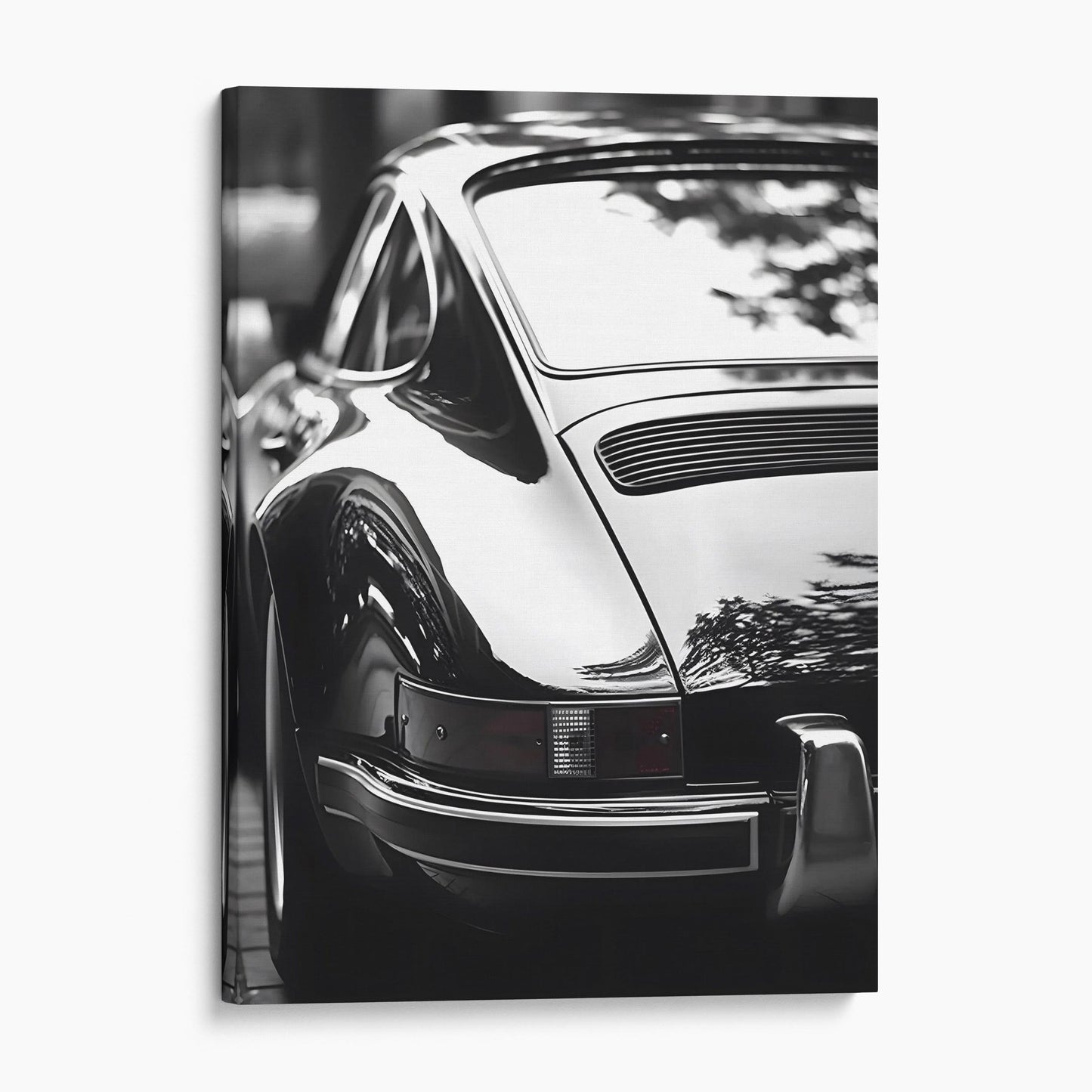 Vintage Old Porsche Back View