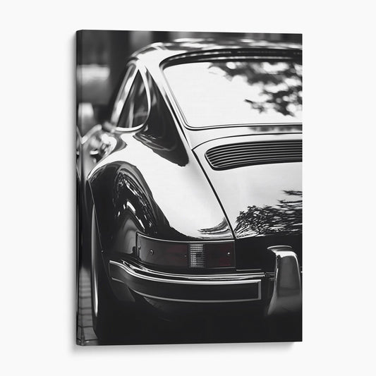 Vintage Old Porsche Back View